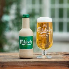 Botellas de papel Carlsberg