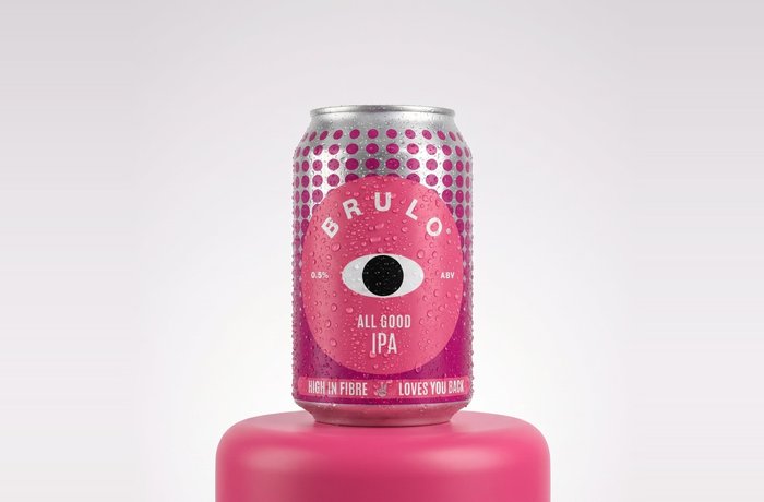 Lata de Brulo All Good IPA, la primera cerveza del mundo con alto contenido en fibra