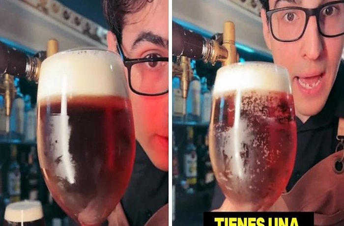 Si ves burbujas en el fondo de tu copa, no bebas esa cerveza: la advertencia de un hostelero viral