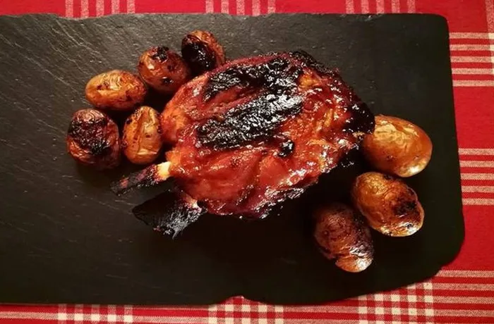 codillo al horno glaseado cerveza winter ale receta navidad