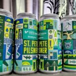 Cervezas oficiales de la Universidad de South Florida elaboradas por Mastry's Brewing Co., St. Pete Pilsner y Green and Gold Lager