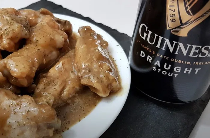 receta pollo con cerveza negra stout salsa alitas