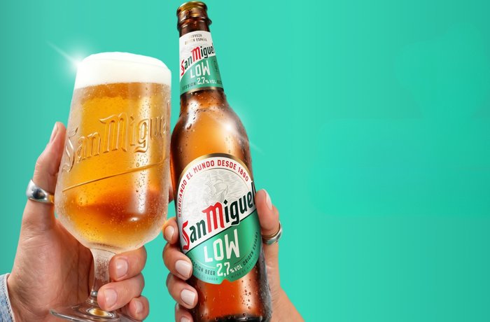 San Miguel lanza Low, una cerveza lager con 2,7% de alcohol para el consumo moderado