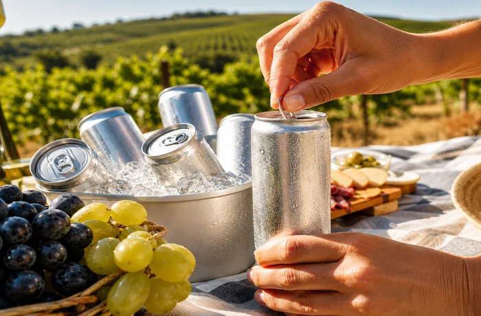 Ante los cambios en el consumo, las bodegas exploran el vino en lata para diversificar su portafolio 32 Latas de aluminio para vino en lata Ball Corporation América del Sur