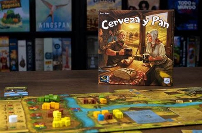 Cerveza y pan juego de mesa