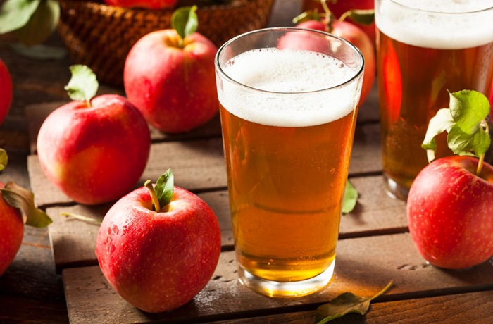 Sidra fermentada de manzana