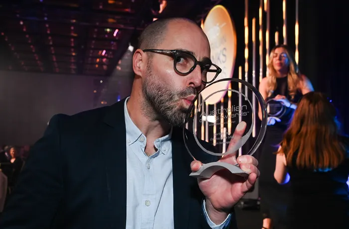 Ben Eyles, director de cerveza de Asahi Beverages Australia, en los Australian Drinks Awards 2026