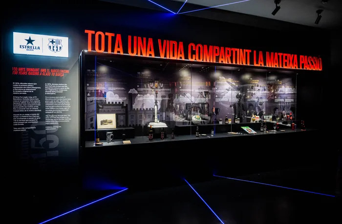 El Museo del Barça estrena un espacio dedicado a su vínculo histórico con Estrella Damm 5 Espacio Estrella Damm en el Museu del FC Barcelona 150 aniversario