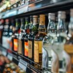 Las importaciones de bebidas alcoholicas suben 3,4% en Republica Dominicana en enero-julio de 2026 6 Estanteria con botellas de bebidas alcoholicas importadas en Republica Dominicana