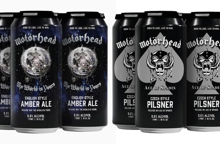Motörhead lanza la Röad Crew Beer en EE.UU.: Amber Ale y Pilsner en latas coleccionables con las portadas de sus álbumes más icónicos 4 Latas coleccionables de la Röad Crew Beer de Motörhead con portadas de álbumes icónicos