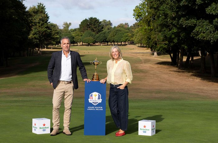 Heineken será el proveedor oficial de cerveza, sidra y stout de la Ryder Cup 2027