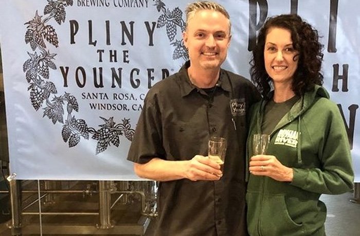 Vinnie Cilurzo, cofundador de Russian River Brewing, en un evento de Pliny the Younger