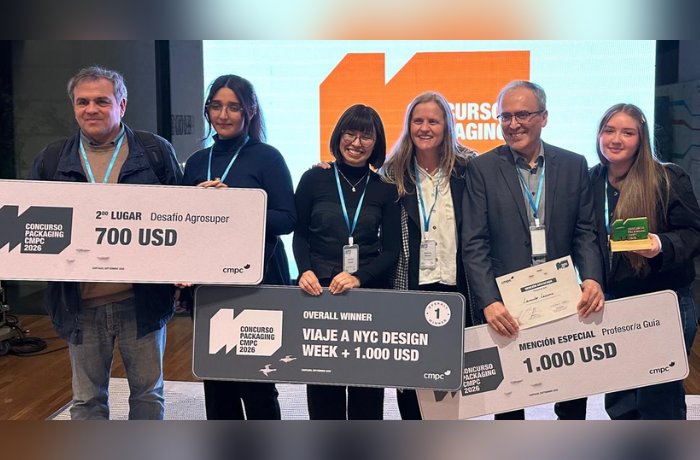 Ganadores del Concurso de Innovación en Packaging CMPC 2026 en Chile, entre ellos la caja de cervezas que se convierte en hielera