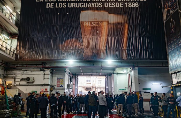 Planta de Fábricas Nacionales de Cerveza en Uruguay, cuyo sindicato aprobó el acuerdo por el cierre de Minas