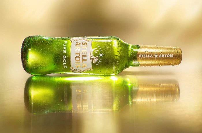 Botella de Stella Artois Pure Gold, la cerveza sin gluten y con menos calorías que Grupo Modelo lanzó en México